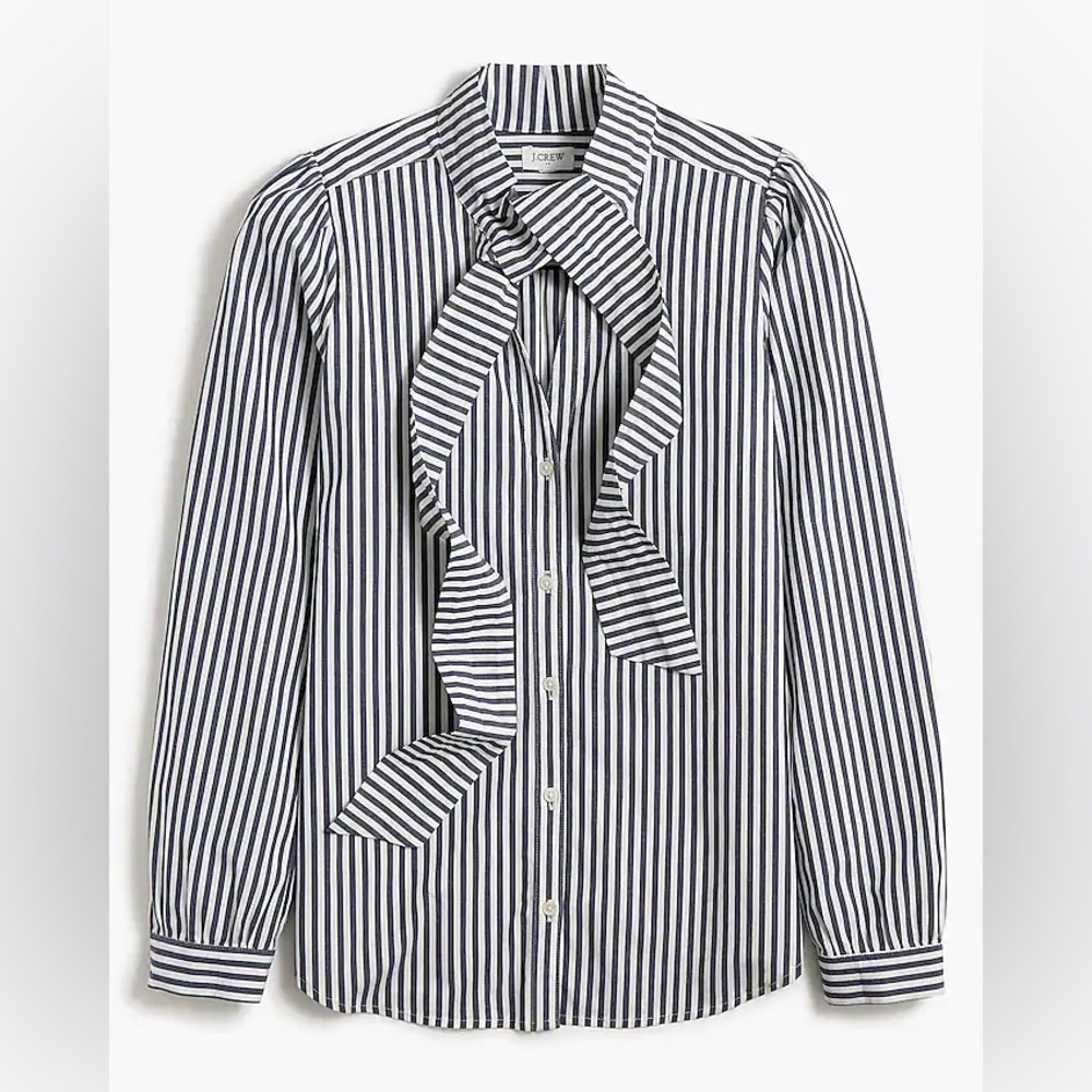 J. Crew Bow Tie Neck-Top NWT - Picture 1 of 4